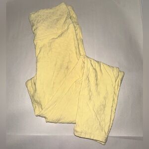 Mono B Pastel Yellow Leopard Texture Leggings